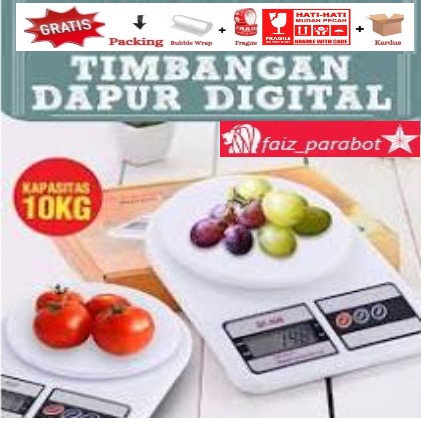 10kg Timbangan Digital Presisi Kue Dapur Bahan Kitchen Scale Elektrik 10 kg Elektronik Listrik Berat