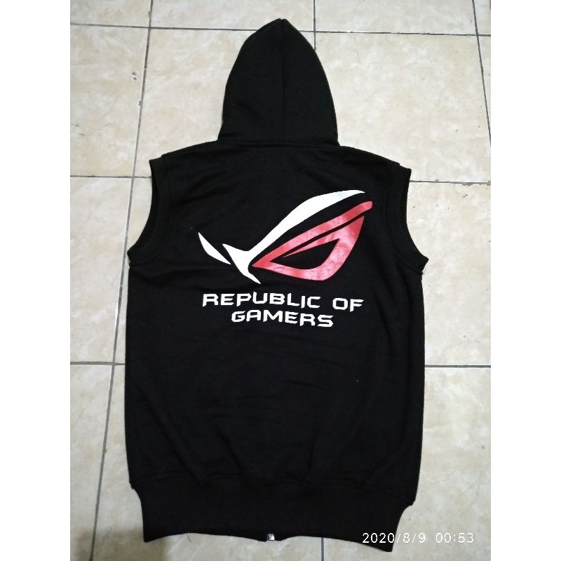 jaket anak Game Republik of gamer ROG versi rompi