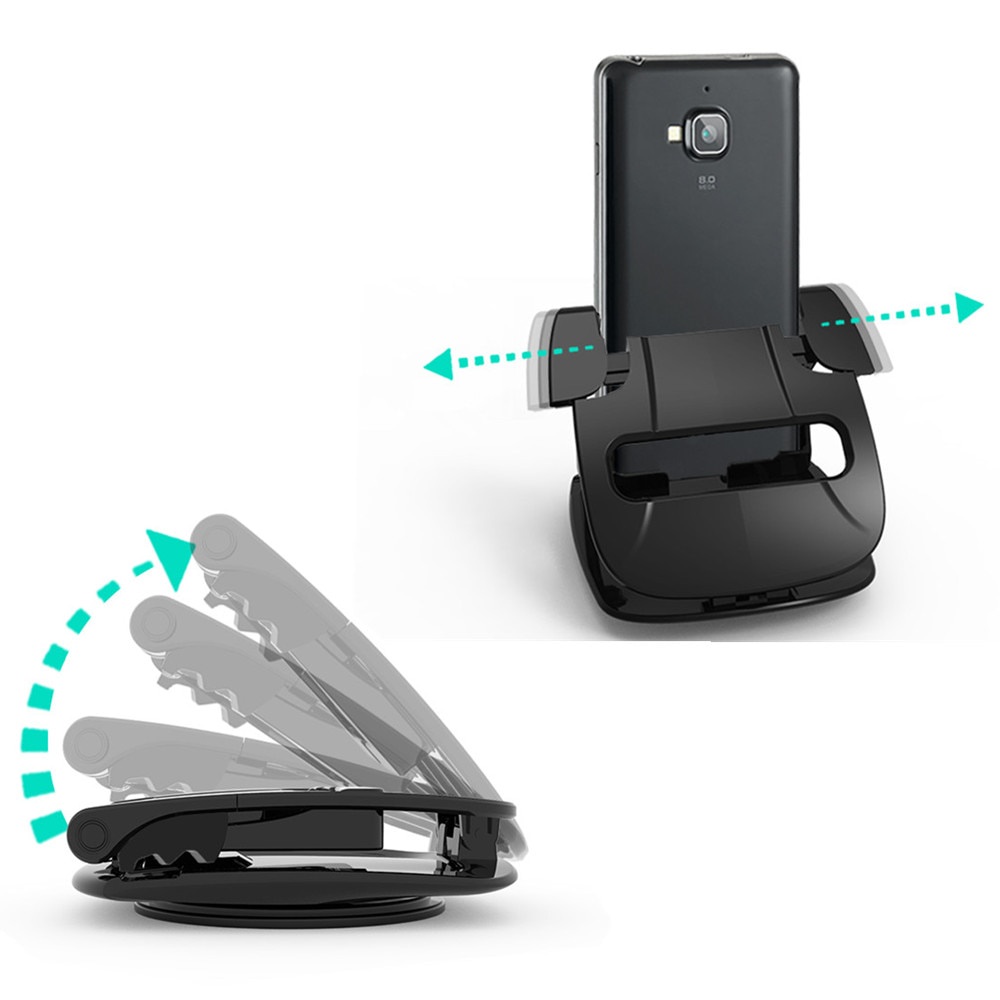 Universal Car Dashboard Phone Holder 360 Degree Rotate Sucker  Non-slip Bracket Fit for 4.0 To 6.5 Inch Mobile Phone Stand
