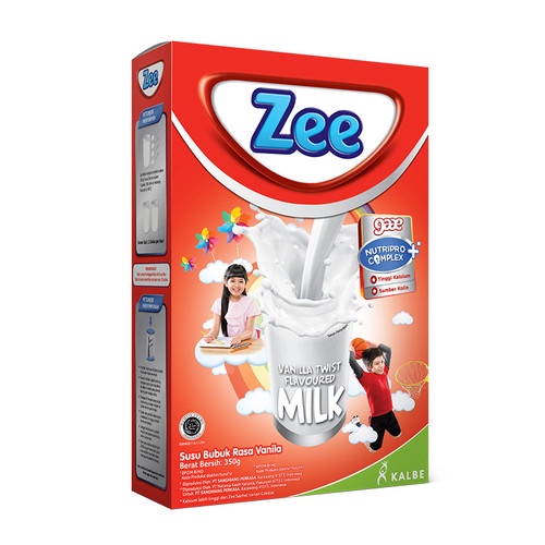 Susu Zee Reguler (4 Varian Rasa), Susu Pertumbuhan dan Otak Untuk Anak Usia 3-12 Tahun