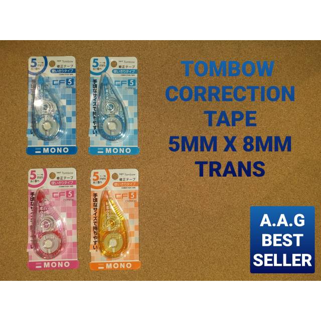 

TOMBOW CORRECTION TAPE 5MM X 8MM TRANS
