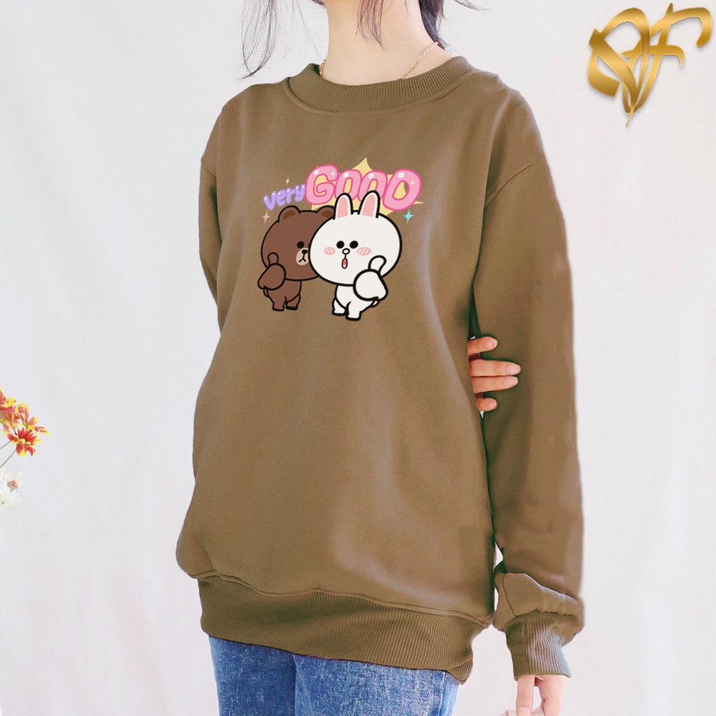 🅳🅵 Sweater BT21 Korean New Karakter style | Sweter BTS Wanita &amp; Pria Terbaru | Dhea Fashion