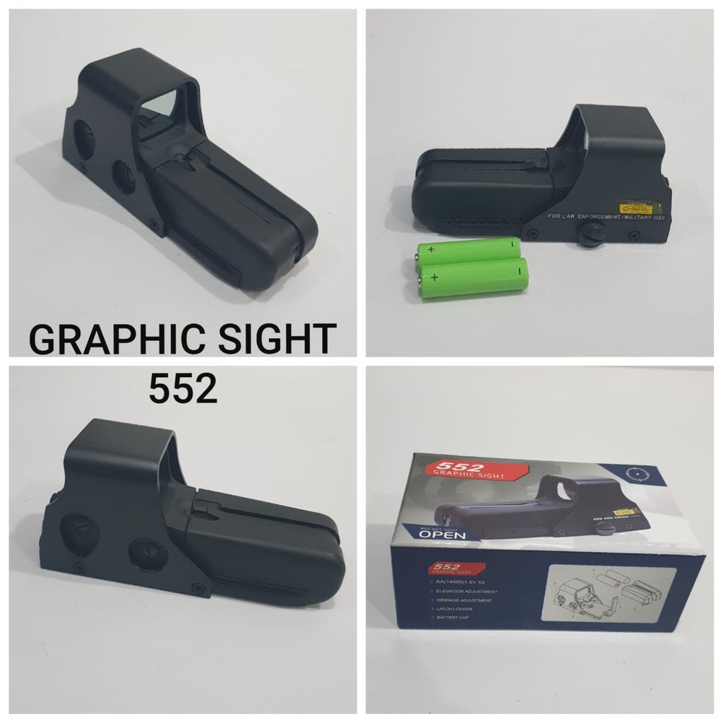 Limited! TELESCOPIC / HOLOGRAPHIC GRAPHIC SIGHT 552 FOR GUN