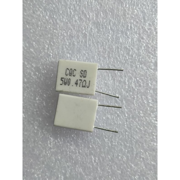 resistor nobble gepeng 0.47R 5w BPR