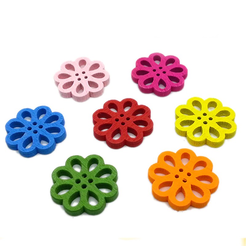 Kancing Kayu / Wooden Button Seri Handmade - PCS