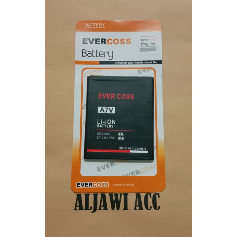 Baterai Bt Batre Battery Evercoss Cross A7V Original Battery Hp