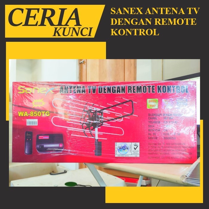 ANTENA REMOT SANEX WA 850 TG / SANEX ANTENA TV DENGAN REMOTE KONTROL
