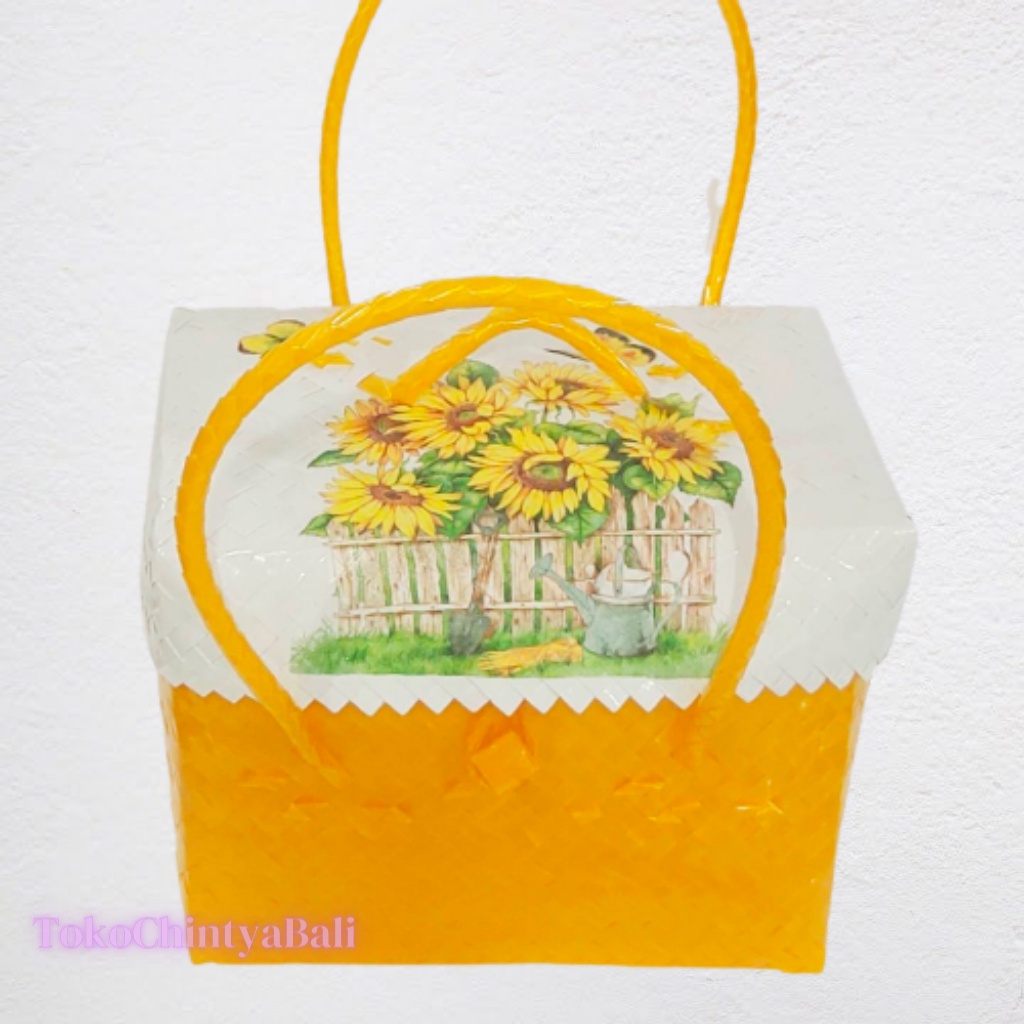 Tas aban2 bahan kaca ukuran M, free nama