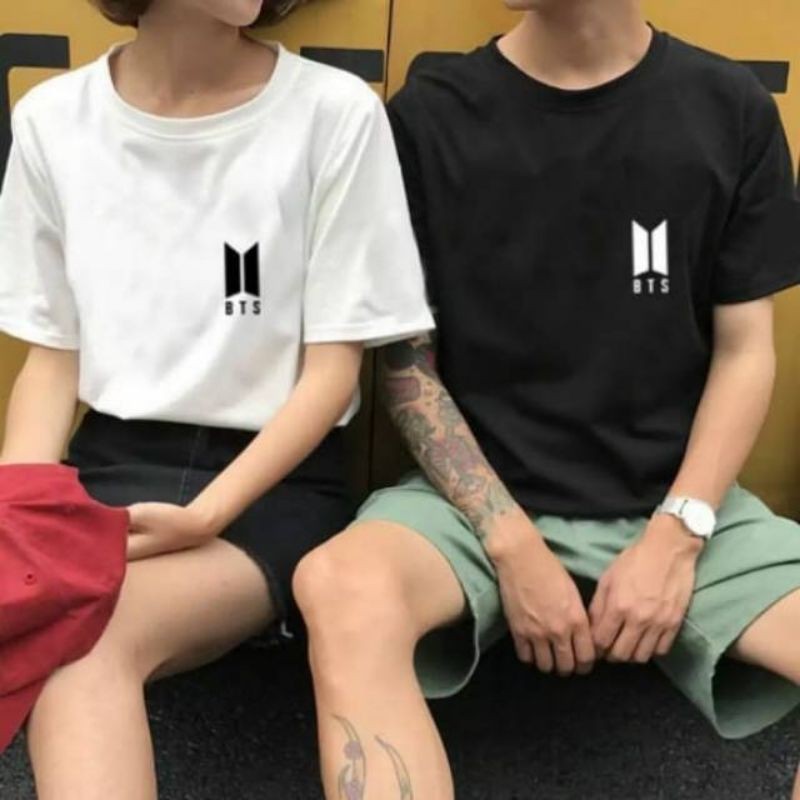 Kaos BTS small logo cutting