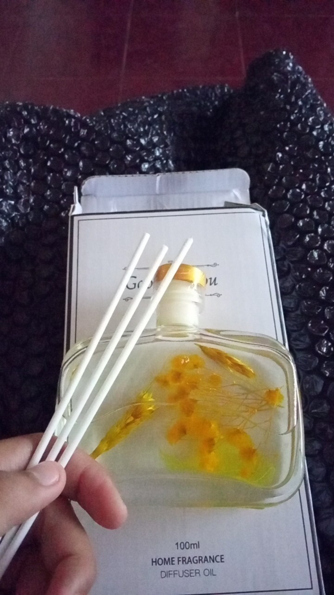 Reed Diffuser 100 Ml Aroma Difuser Dengan Bunga Asli Stick Rattan Rotan Aromatherapy Wiachnn