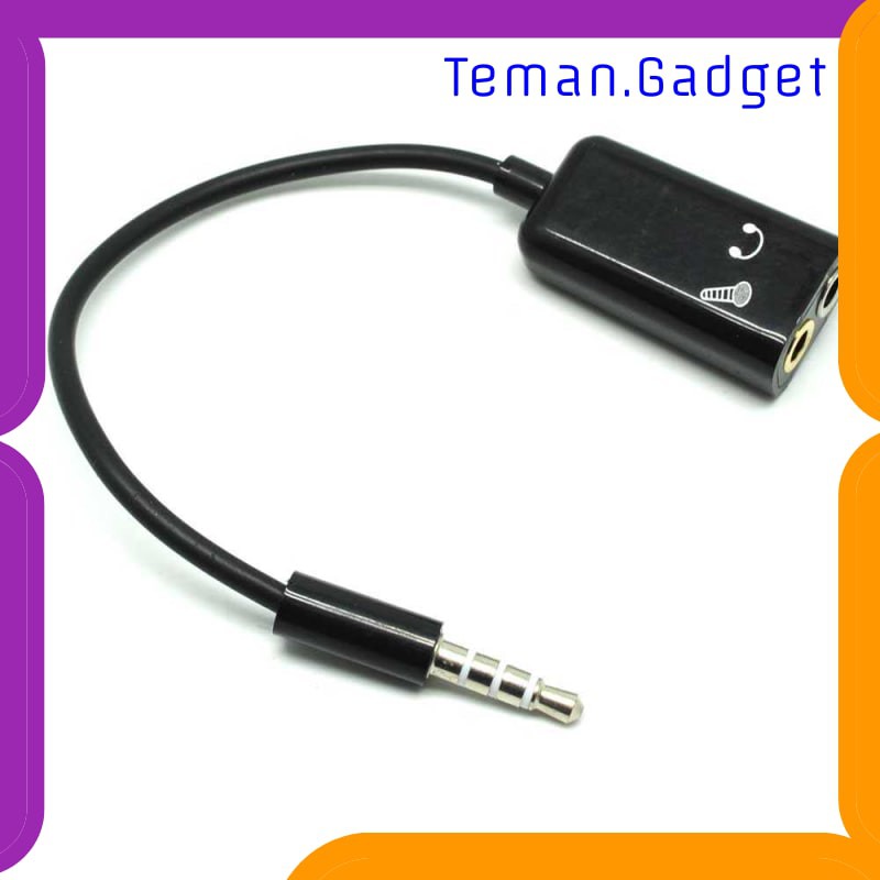 TG-AI207 MICROPHONE HEADPHONE AUDIO SPLITTER 3.5MM KE 2 X 3.5MM - FA29735