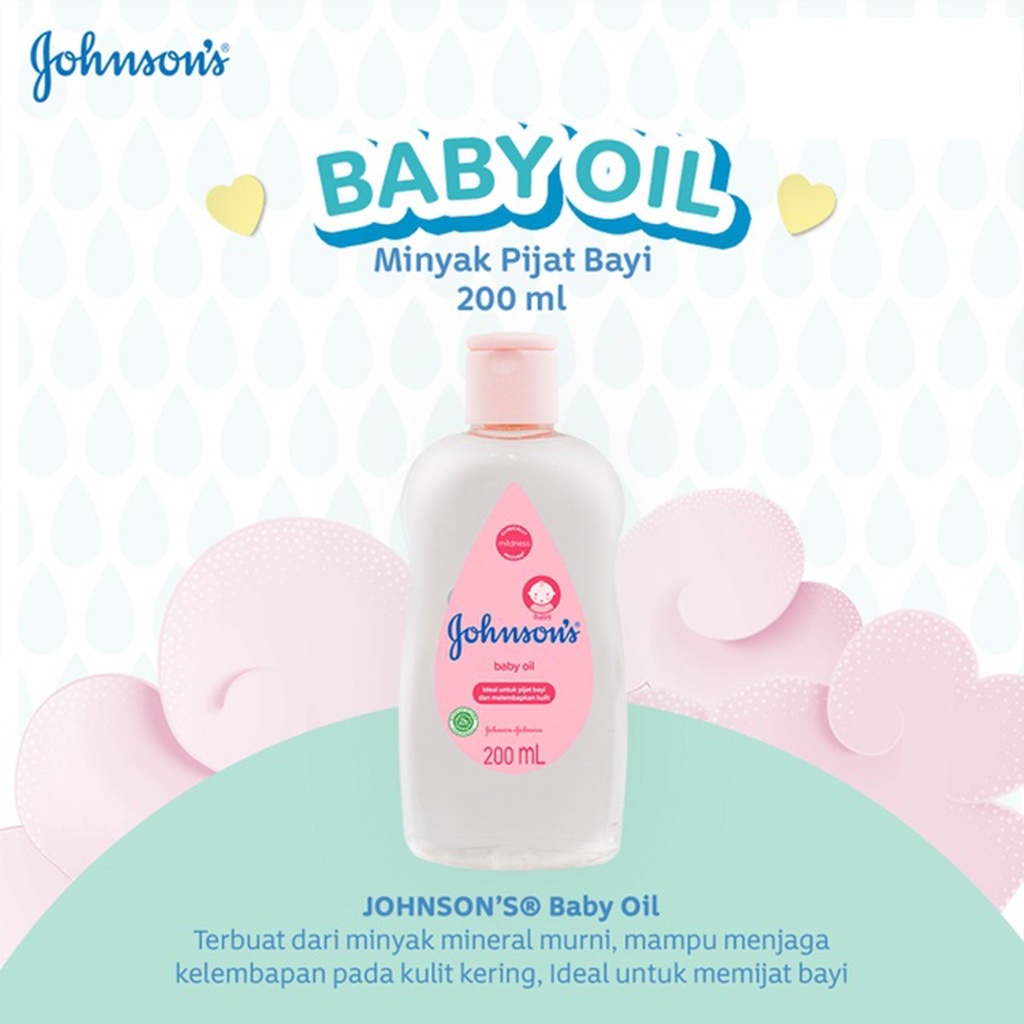 JOHNSON'S BABY Lotion Oil Cream Cologne Krim Bayi Minyak Bayi Soap Sabun Batang(VH)