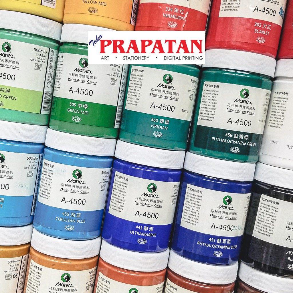 

HJK Cat Akrilik Maries 500ml Warna Beragam