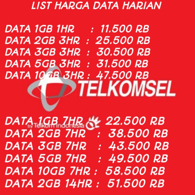 PAKET DATA HARIAN TELKOMSEL