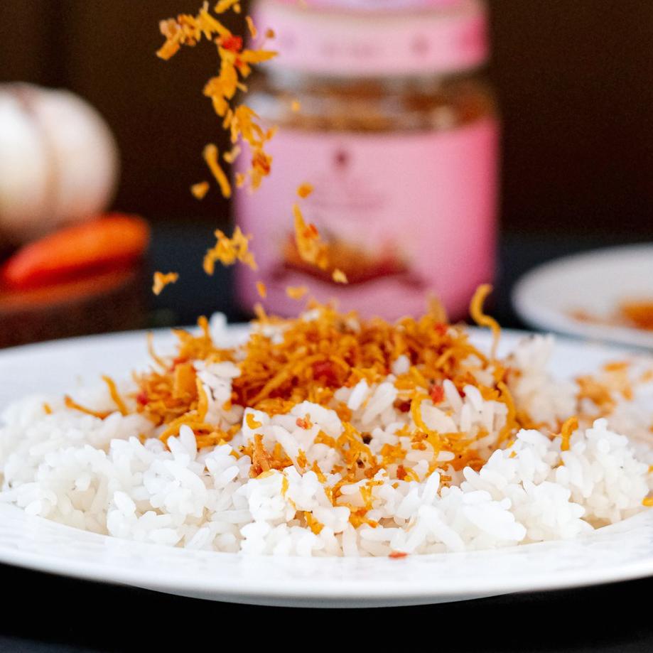

Miliki SAMBAL BU DJUI Crispy Terbang Teri Kecombrang