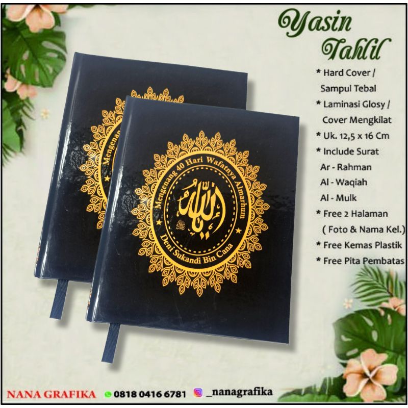 buku yasin hardcover 128halaman Hvs