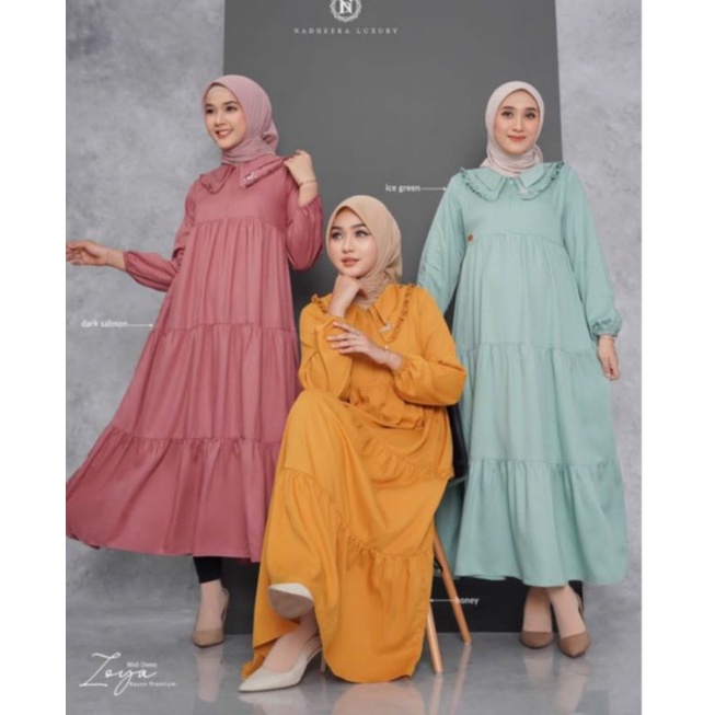 Midi dress zoya by nadheera luxury