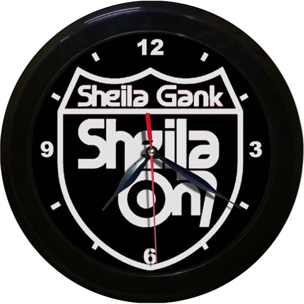 JAM DINDING SHEILA ON 7 MERAH   (DIAMETER 30CM)