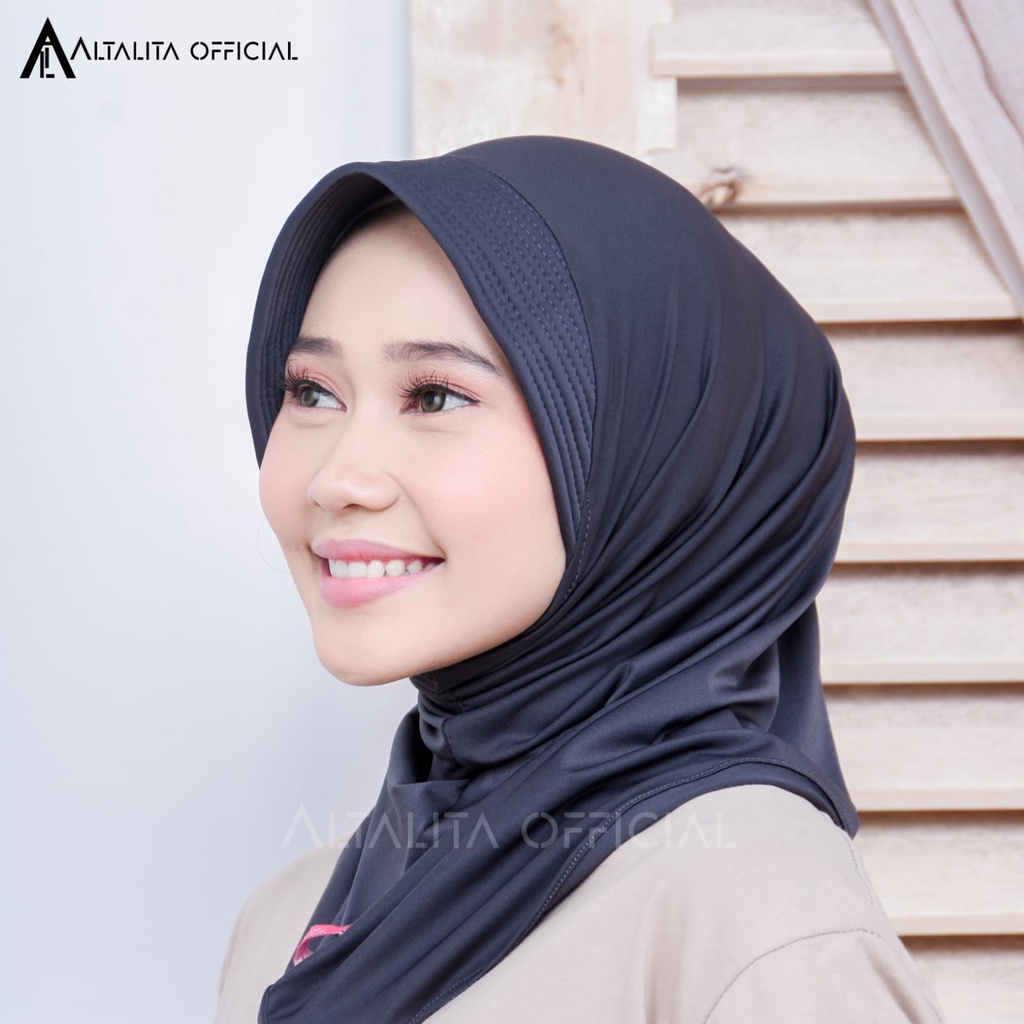 Altalita - Kerudung Sporty Nadira Hijab Sport Instan Jersey Spandek Premium pet Antem Olahraga Volly Senam High Quality