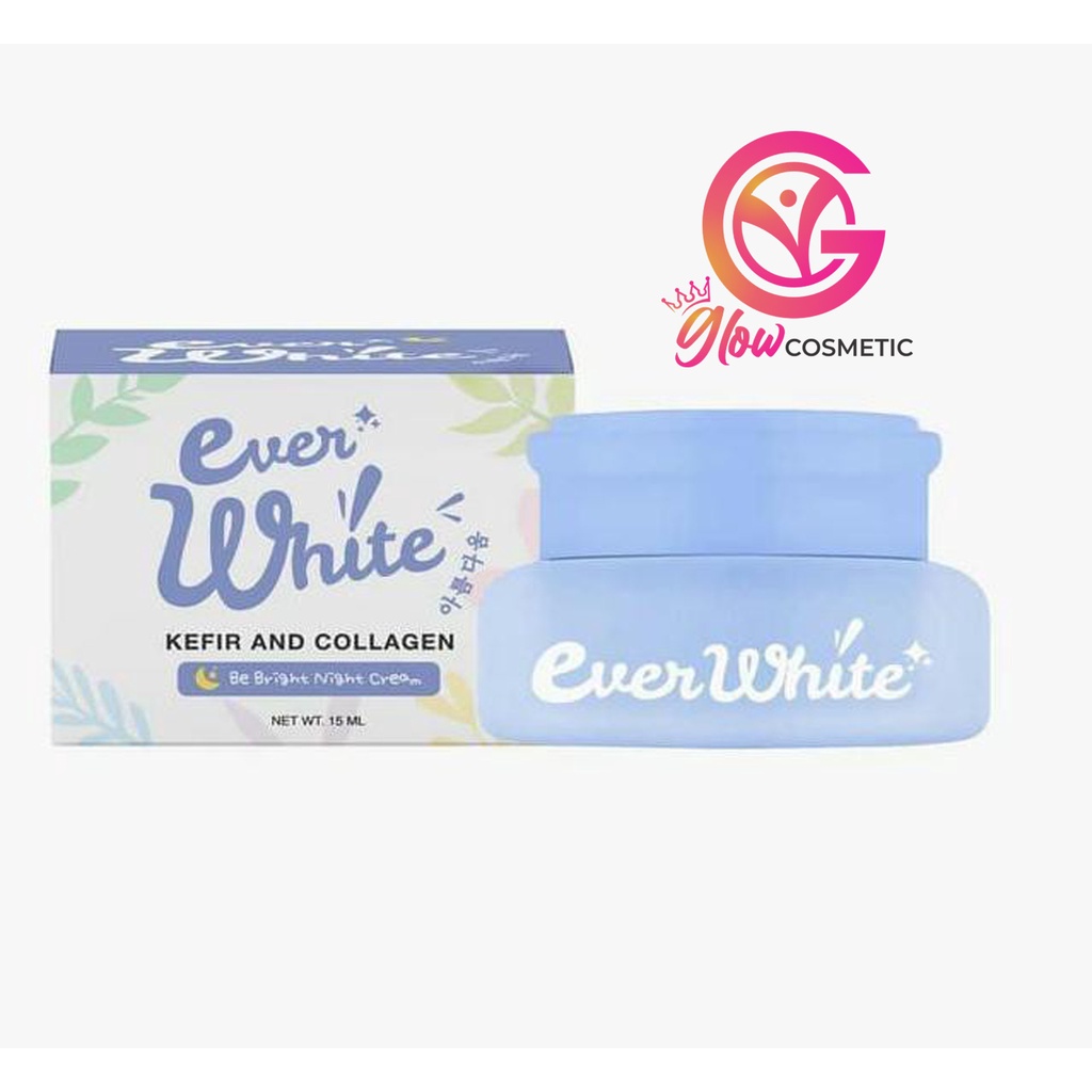 EVERWHITE KEFIR DAN COLLAGEN  BE BRIGHT NIGHT CREAM 15 ML