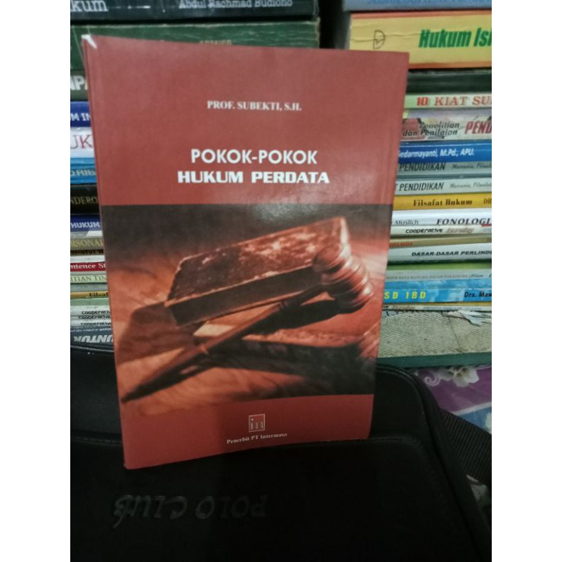 

pokok pokok hukum perdata oleh Prof subekti