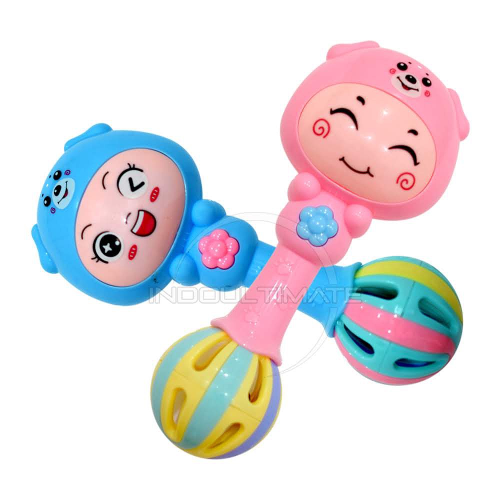 Mainan bayi edukas Krincingan kerincingan TO-Z01 / Mainan bayi tongkat genggam gigitan Rattle murah