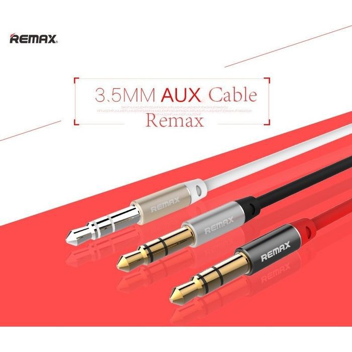 AUX Audio Kabel Jack 3.5mm REMAX Cable Jack 1 Meter 1M