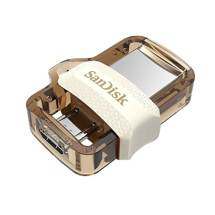 Sandisk Ultra Dual Drive M3.0 White Flashdisk Otg 32Gb Up To 150Mbps