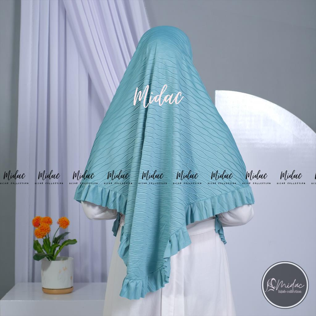 Hijab Jumbo Syari Ayasha Merica Plisket Gelombang by Al-Qhintar