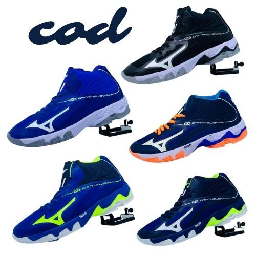 Promo sepatu volly volwave lightning z6 mid mizuno wlz 6 mid sepatu