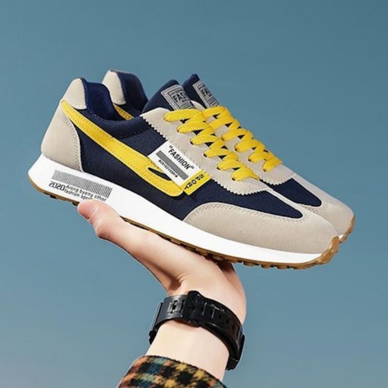 Elve Sepatu Sneaker Sport Pria Fashion Man Import