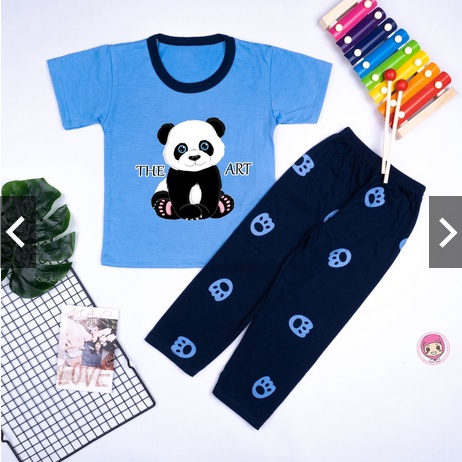 SETELAN BAJU TIDUR ANAK / SET BAJU ANAK COWOK / UNISEX CP 1-6 TAHUN &quot;SIMPLE ART EDITION&quot;