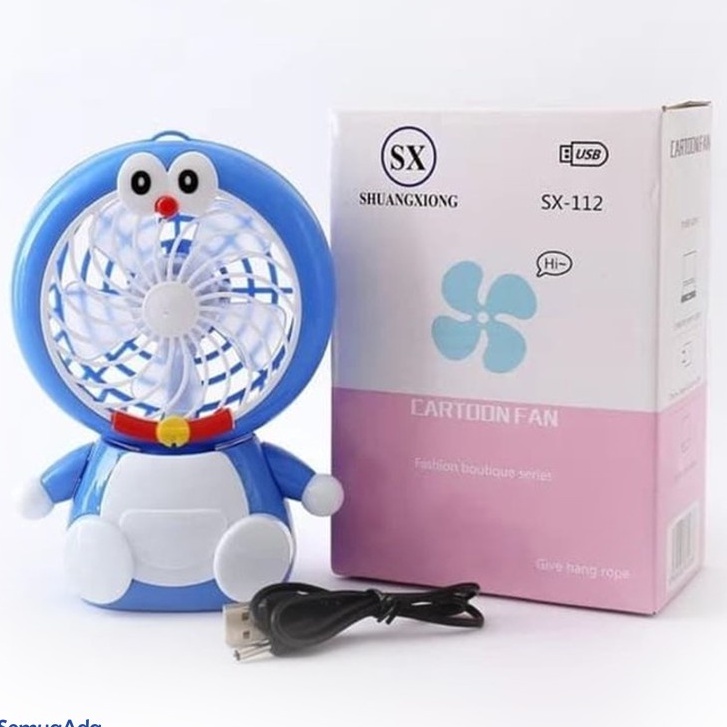 COD Kipas Angin Meja - Mini Fan Karakter SX-112 HELLO KITTY / DORAEMON - HELLO KITTY