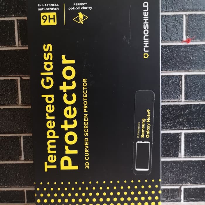 Rhinoshield tempered glass for samsung galaxy note 9 full adhesive
