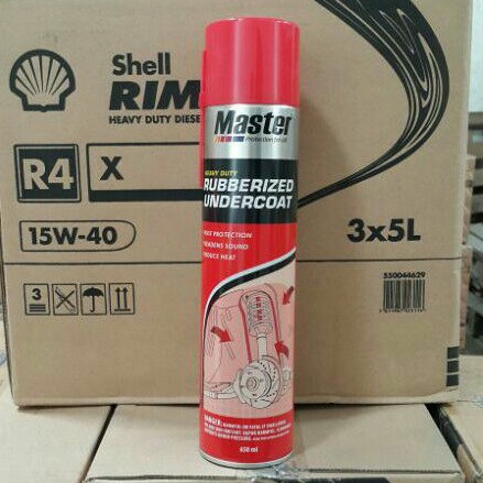 LAPISAN ANTI KARAT MASTER RUBBERIZED UNDERCOAT 650 ML