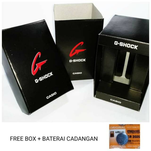 Jam Tangan Casio Gshock Water Resist Berenang Mandi Hujan - Hitam list Biru