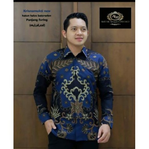 KRISNAMUKTI NEW kemeja batik pria lengan panjang terbaru ORIGINAL BY MARTOWIRYO