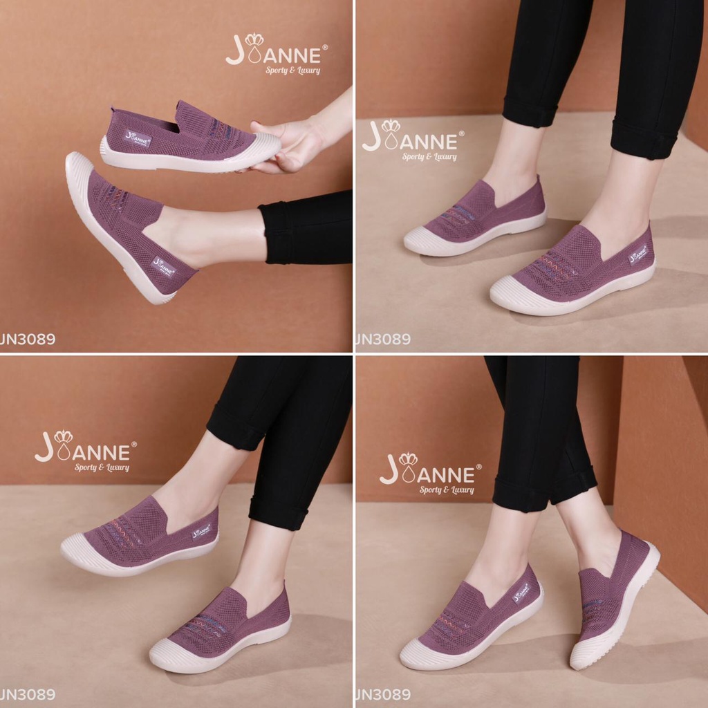 JOANNE Sepatu Wanita Slip On Shoes #JN3089 ORIGINAL