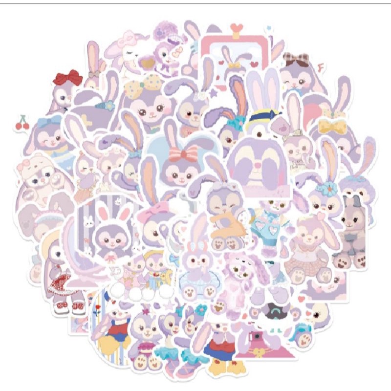 

10Pcs Stiker Deco Tema Stella Lou