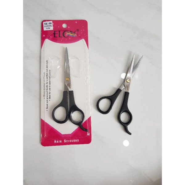 Gunting Potong Rambut Elov 5 inch SE 50 gagang hitam