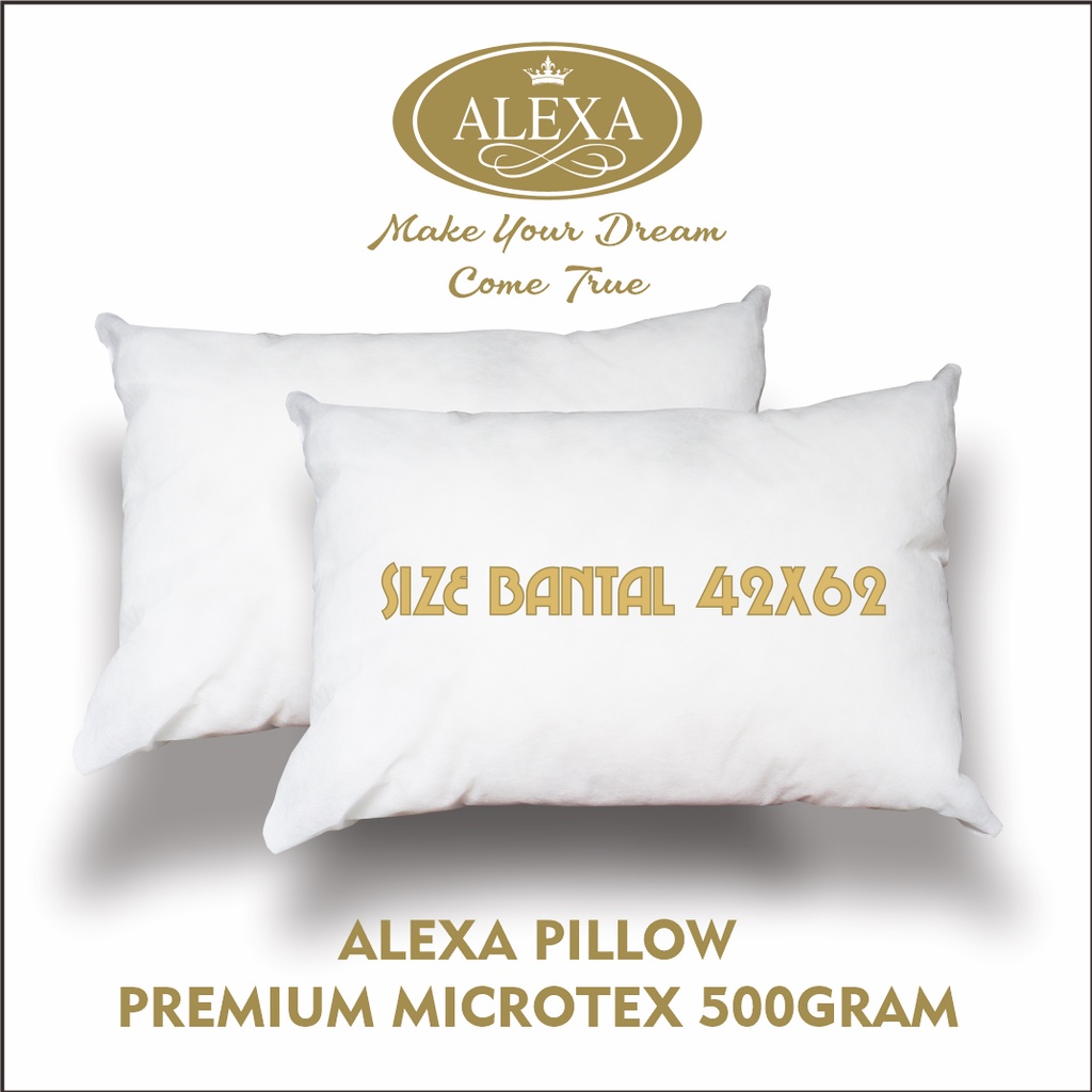 ALEXA Paket 1 Bantal &amp; 1 Guling Hotel Microtex 500Gram