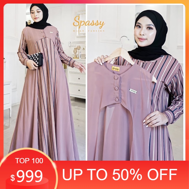 SPASSY DRESS MUSLIM WANITA COOKIES MAXY