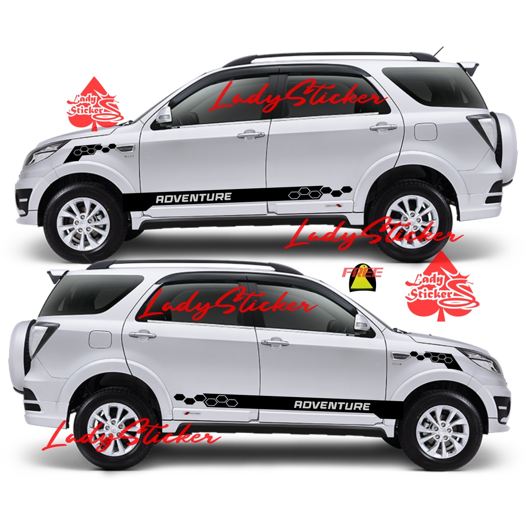 STICKER STIKER MOBIL TERIOS RUSH ADVENTURE STIKER LIST BODY MOBIL RUSH TERIOS ADVENTURE TERBARU