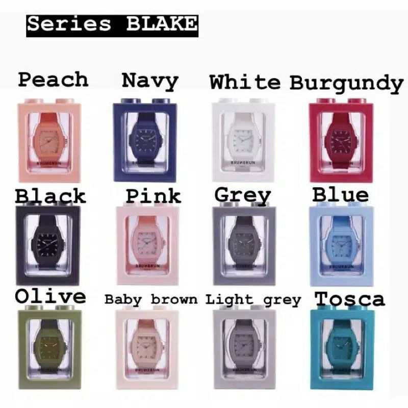 JAM TANGAN BLAKE (TOSCA,PUTIH,HITAM,NAVY,BABY BROWN,PINK, BURGUNDY), NARA (BLACK, WHITE, PURPLE, LIM