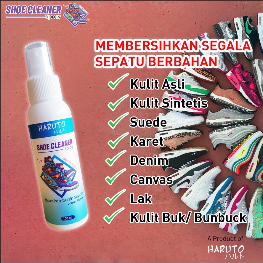 Pembersih sepatu Haruto shoe cleaner spray 100ml