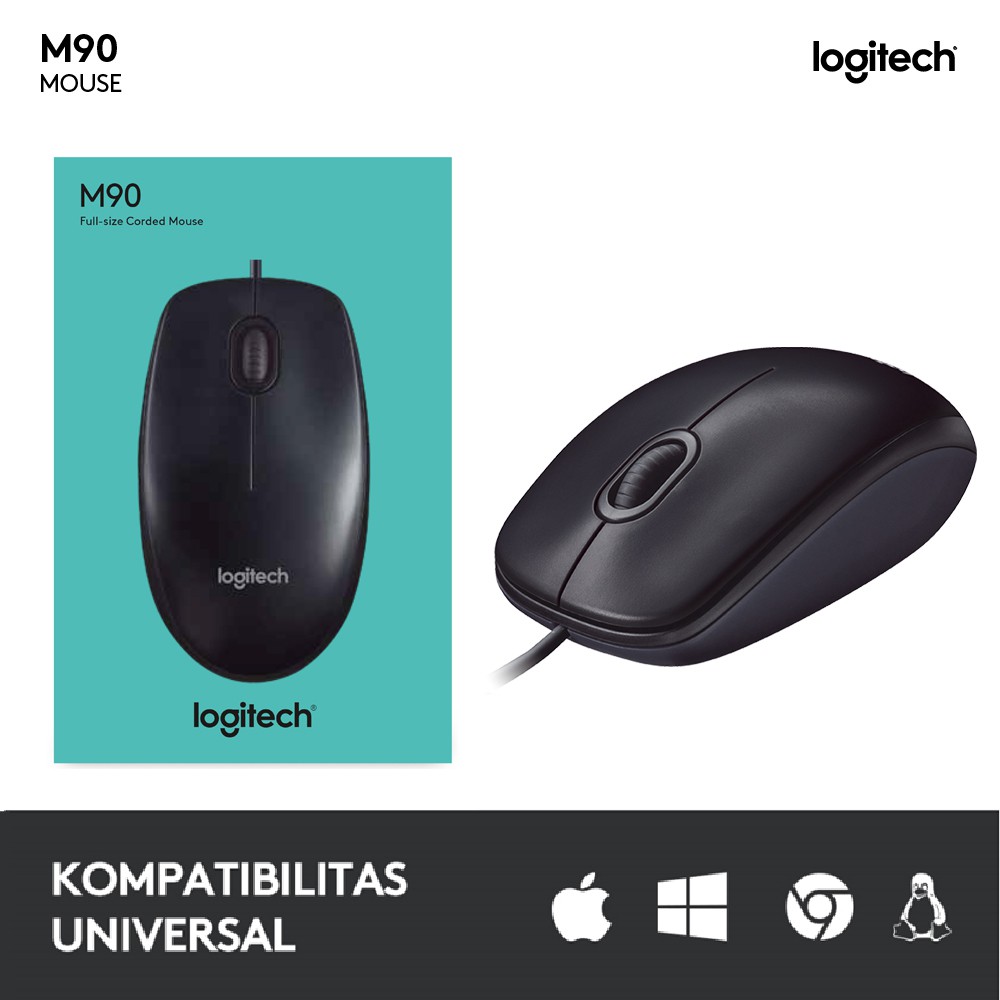 Logitech M90 Mouse USB Kabel Original