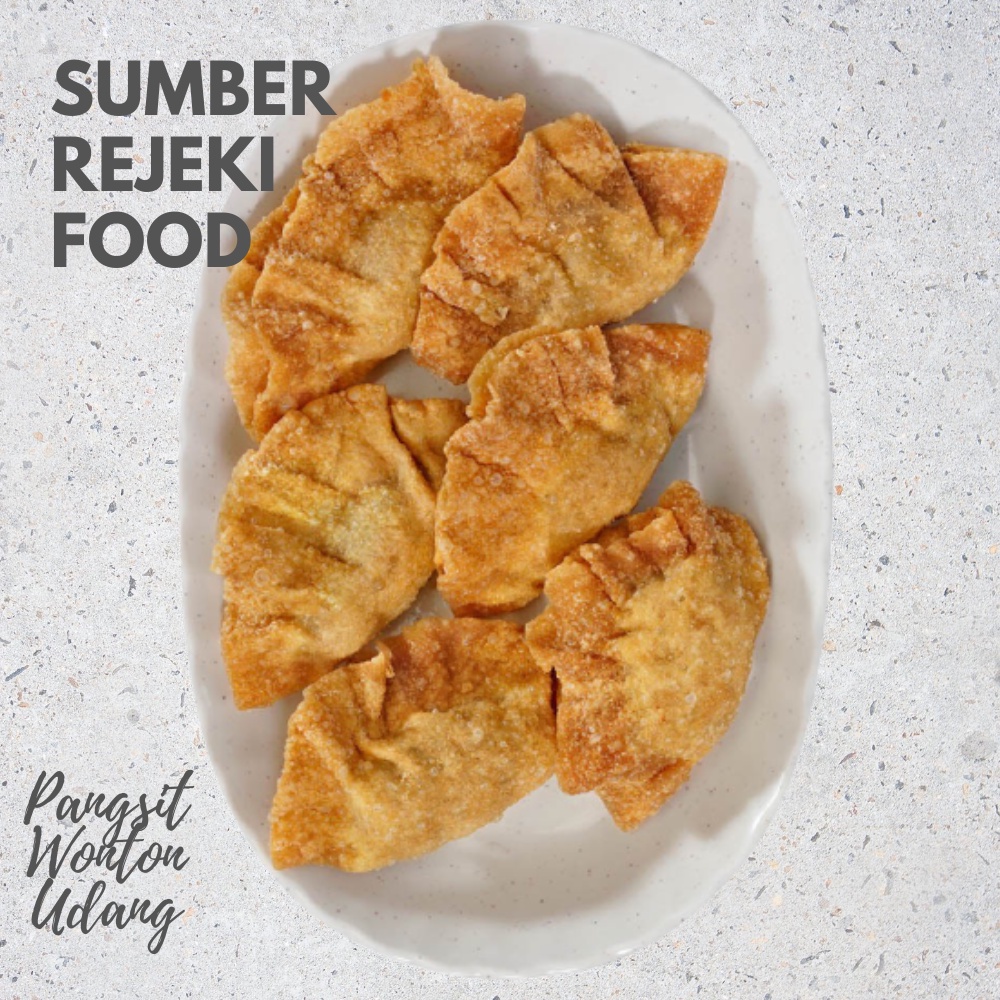 

WONTON UDANG ISI 25 - 100 PCS PANGSIT WONTON DIMSUM FROZEN PREMIUM - SUMBERREJEKIFOOD