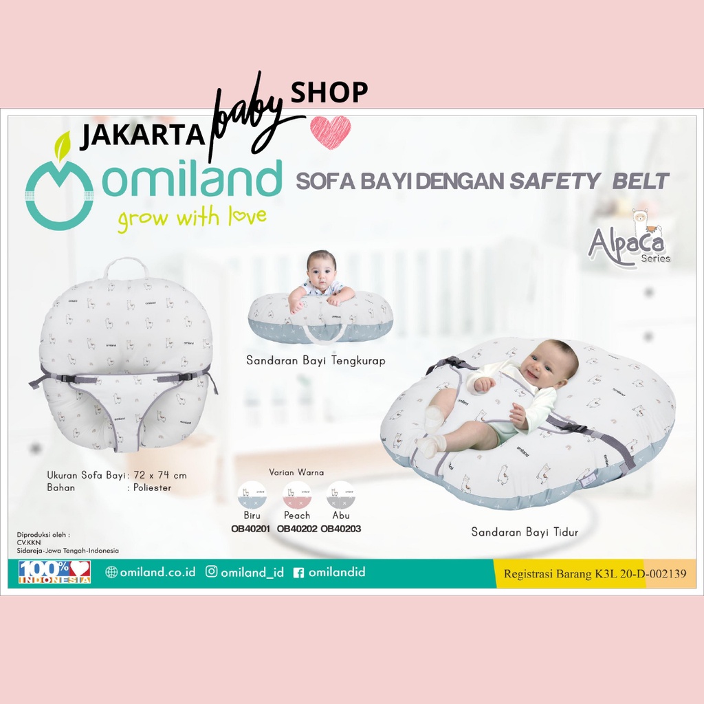 OMILAND SOFA BAYI PANDA OMILAND OB40071/  KARAKTER HEWAN OB4017/OB4018/OB4019/ ALPACA OB402/KOKOA BABY JOY BJB2101/ CINTAKA SAILOR 992314/CINTAKA DELTA 991912/ OMILAND MONOCHEVRON OYS611123 / OMILAND CUBE OYS682 / RAINBOW OB491712 / MAHKOTA OB49071