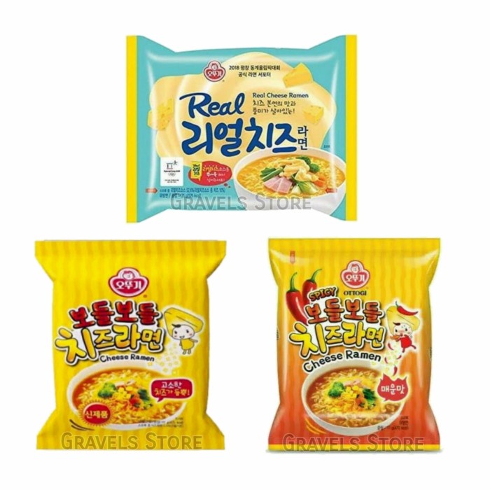 

impor-mie- bundling 3 pcs ottogi cheese ramyun - cheese spicy - real cheese -mie-impor.