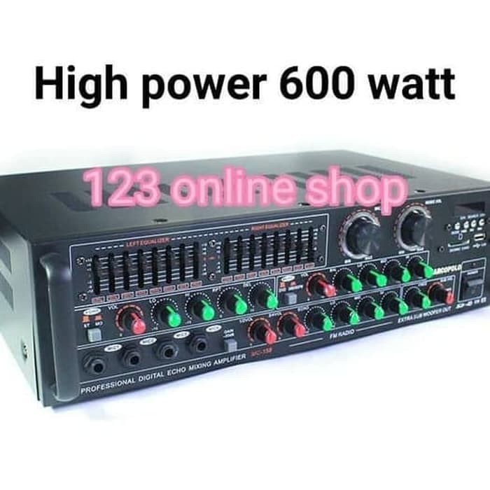 POWER AMPLIFIER MIXER 4 CHANNEL MARCOPOLO 158 600WATT ORIGINAL ASLI